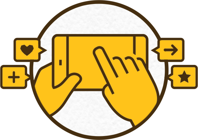 スマホのイラスト